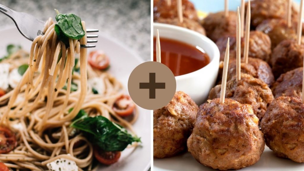 Spaghetti with meatball