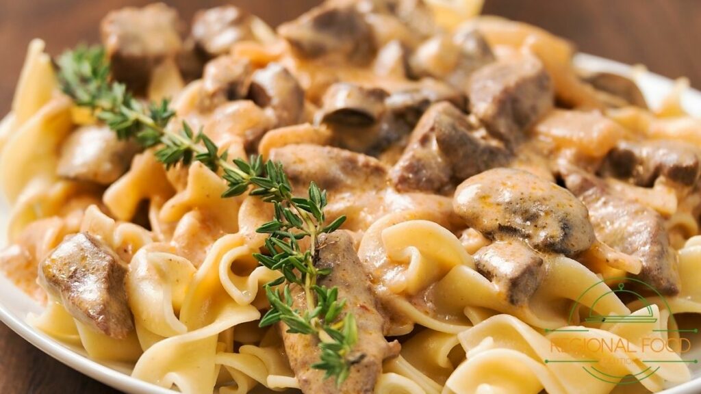 Beef stroganoff